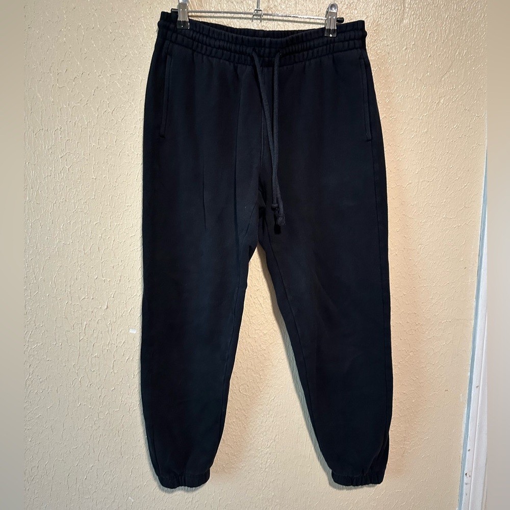 TNA Cozy Fleece Black Joggers‎ Size Small